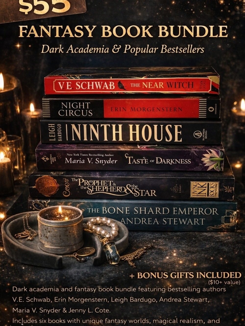 Fantasy Book Lot| Ninth House + Night Circus + Dark Academia + Bestsellers
